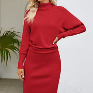 WW | Kuscheliges Rollkragen-Strickkleid Für Winterwärme
