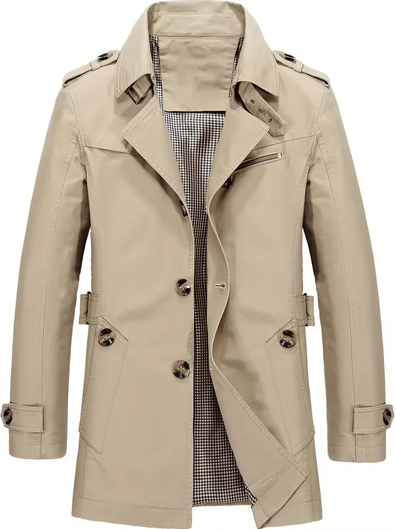 WW | Herren Große Größe Baumwollwindjacke Für Frühling Und Herbst
