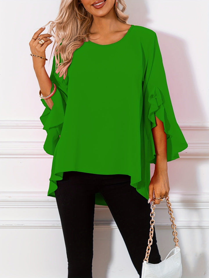 W&W Mode | Bluse Mit Rundhalsausschnitt Für Den Frühling