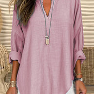 WW | Lässige Damen Leinenbluse