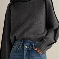 WW | Pullover - Damen Luxus Rollkragenpullover