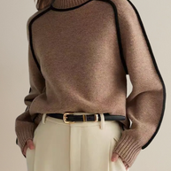 WW | Pullover - Damen Luxus Rollkragenpullover