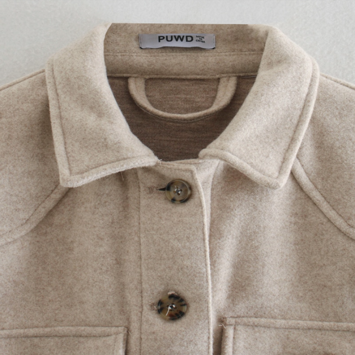 W&W Mode | Damen Mid-Length Wollmantel - Stilvoller und Eleganter Übermantel