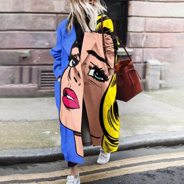 Langer Oversize-Trenchcoat für Damen