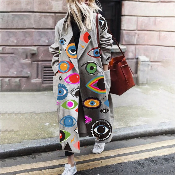 Langer Oversize-Trenchcoat für Damen