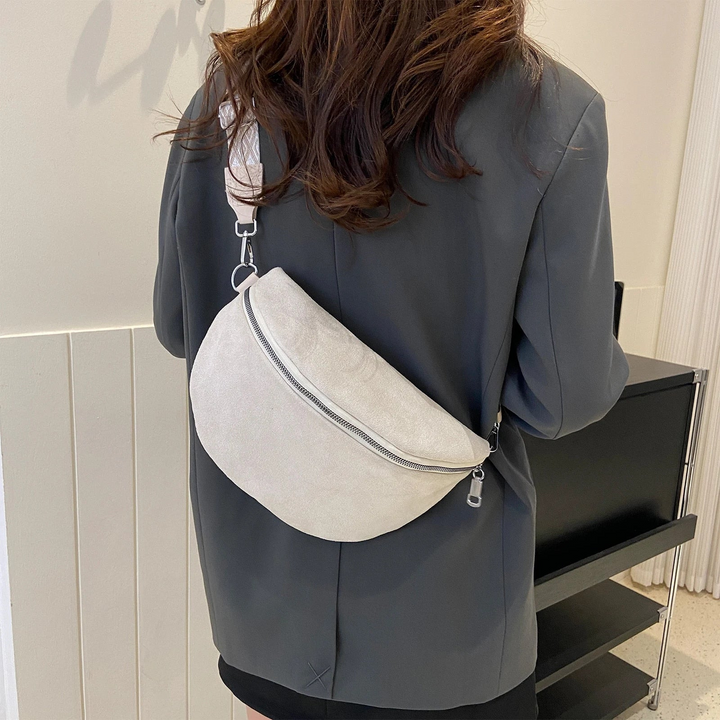 W&W Mode | Damen Bauchtasche Schwarz Gürteltasche