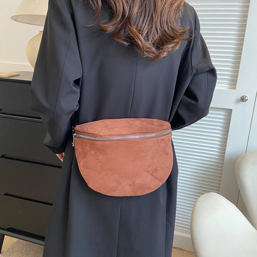 W&W Mode | Damen Bauchtasche Schwarz Gürteltasche