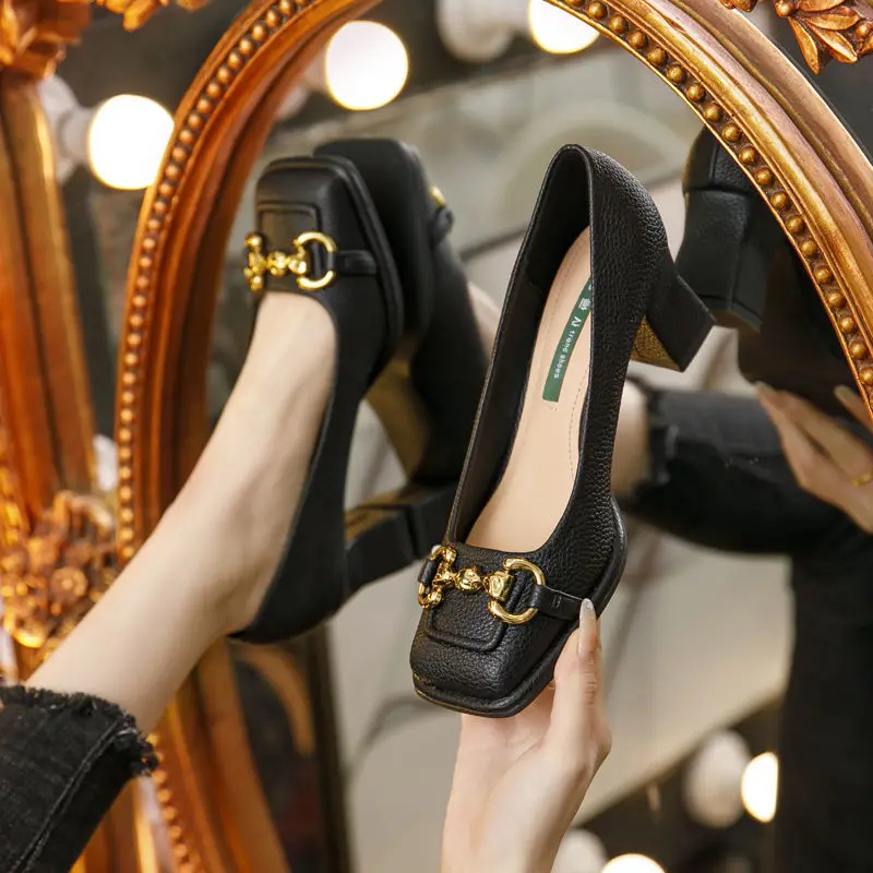 WW | Damen Block Absätz Pumps