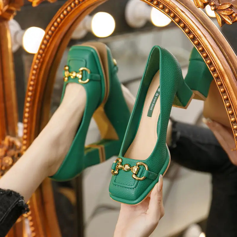 WW | Damen Block Absätz Pumps