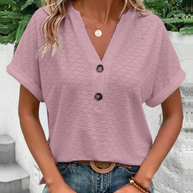 WW | Damen Elegante Bluse Mit Kurzarm