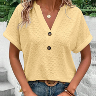 WW | Damen Elegante Bluse Mit Kurzarm