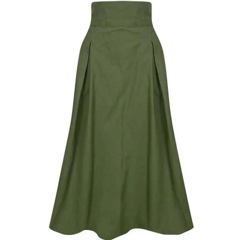 WW | Damen Faltenrock Lang