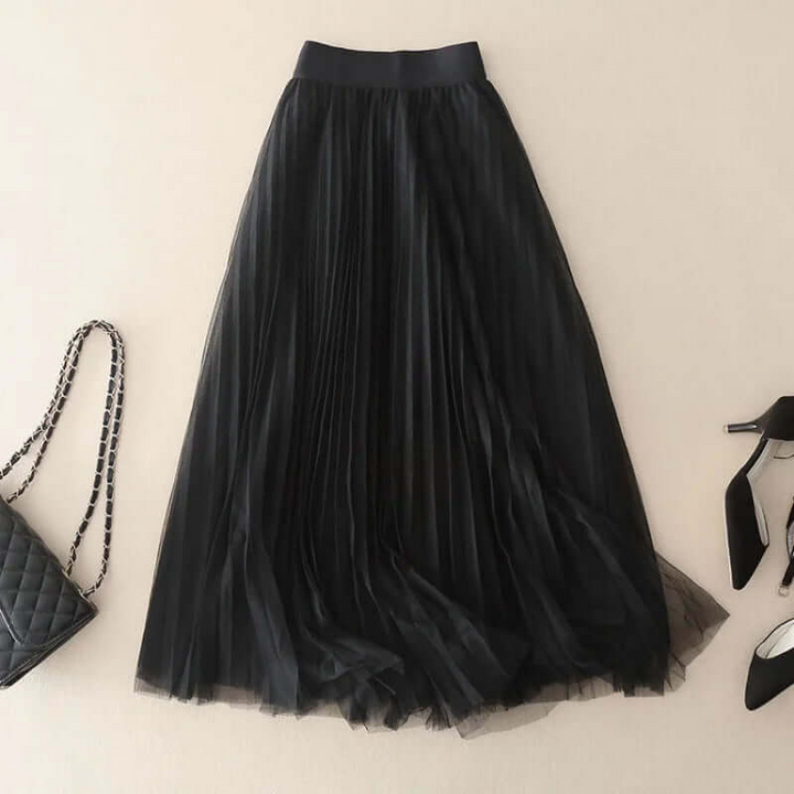 W&W Mode | Damen Faltenrock Lang Maxi