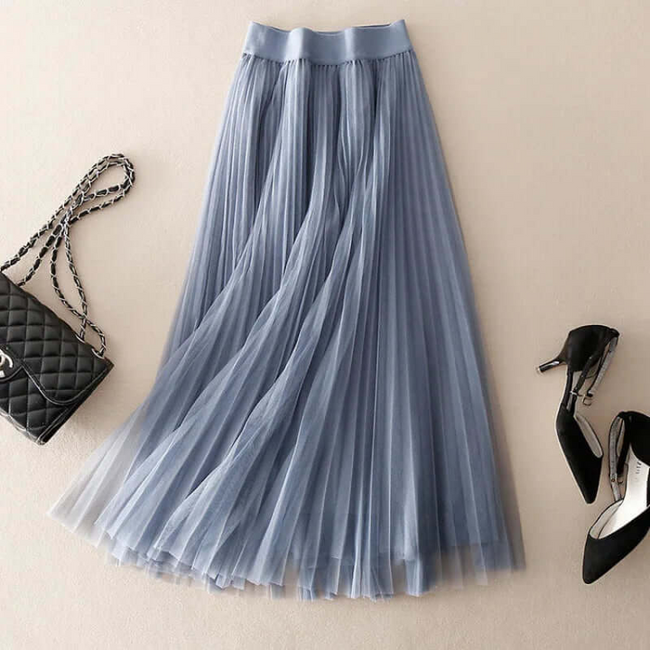 W&W Mode | Damen Faltenrock Lang Maxi