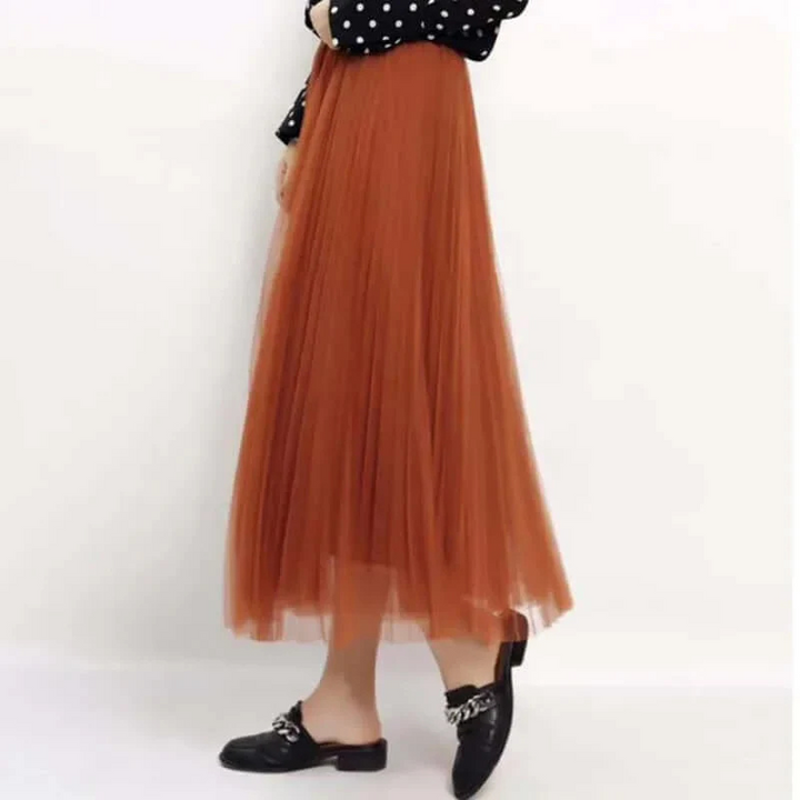 W&W Mode | Damen Faltenrock Lang Maxi