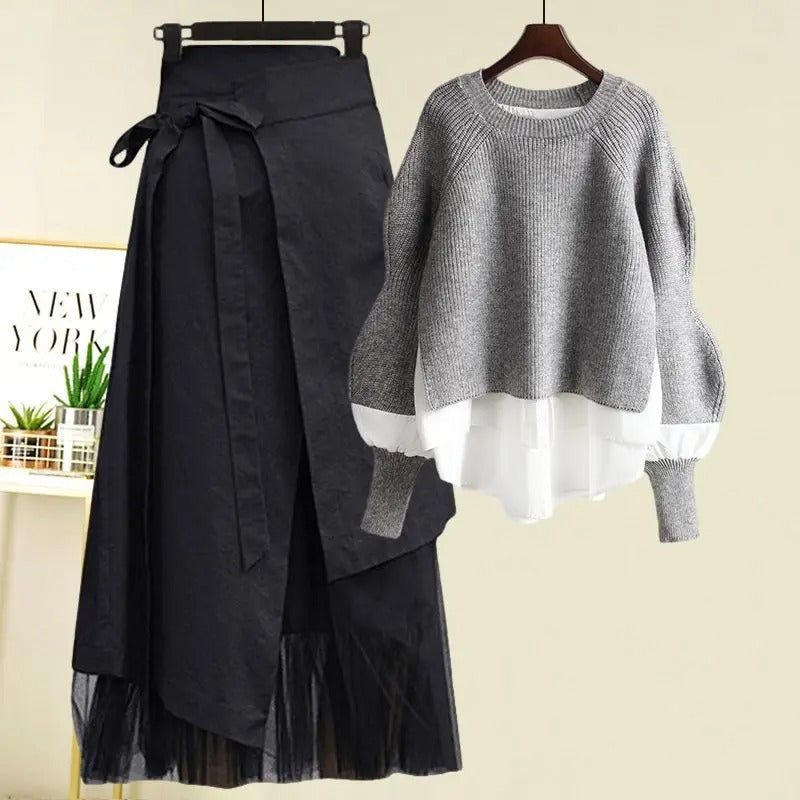 WW | Damen Festlich Outfit Zweiteiler Satz