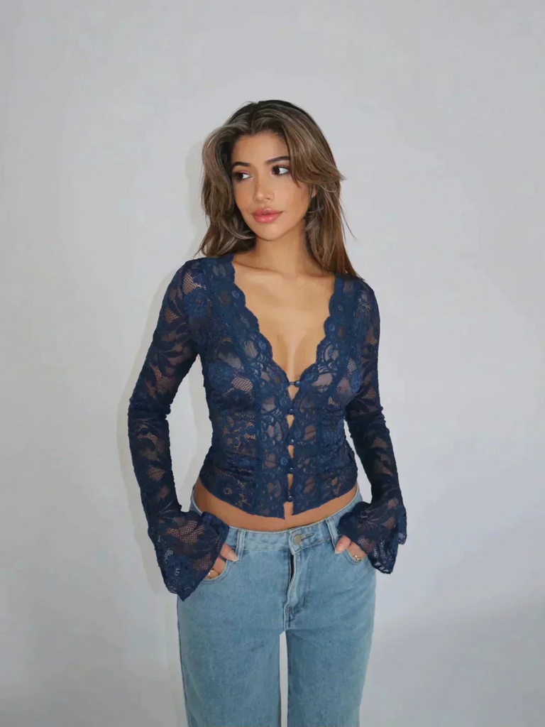 WW | Damen Festliche Oberteil Elegant Top