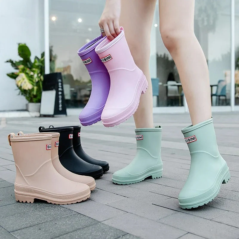 WW | Damen Wasserdichte Gummistiefel Boots