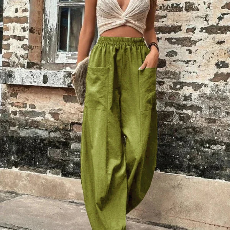 WW | Damen High-waist Hose Loose Fit