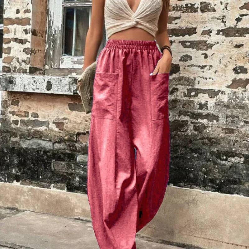 WW | Damen High-waist Hose Loose Fit
