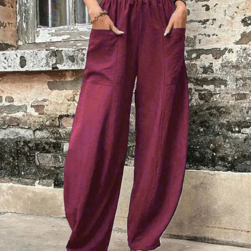 W&W Mode | Damen High-waist Hose Loose Fit