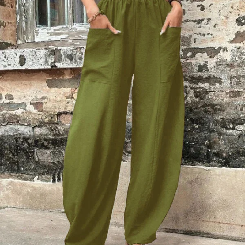W&W Mode | Damen High-waist Hose Loose Fit