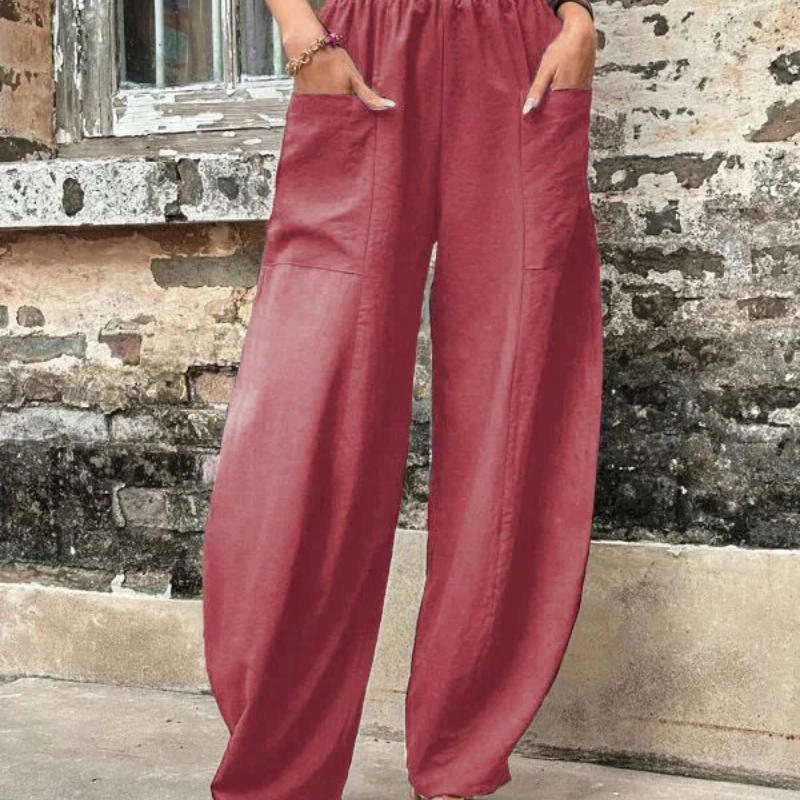 W&W Mode | Damen High-waist Hose Loose Fit