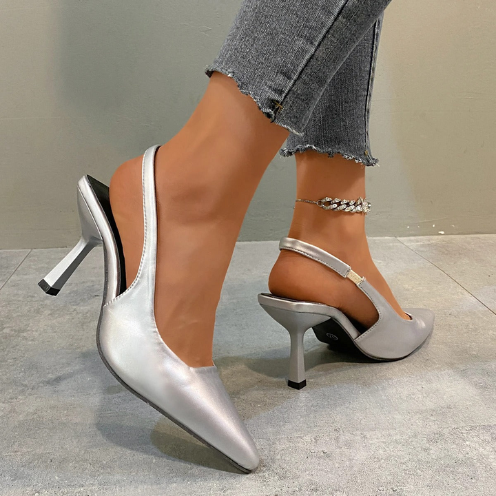 W&W Mode | Damen Schwarze Kitten Heels Elegant