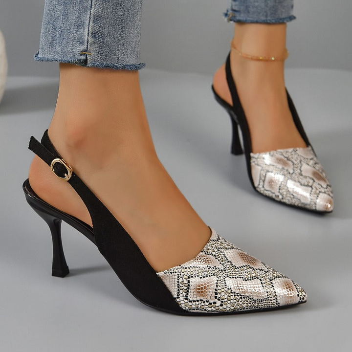 W&W Mode | Damen Kitten Heels Schwarz