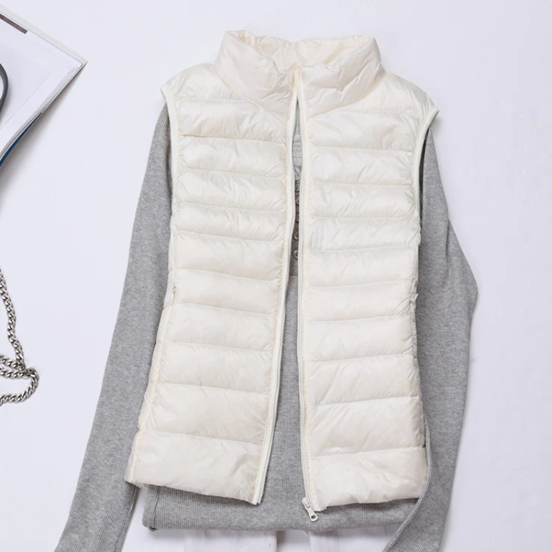 W&W Mode | Damen Leichte Steppjacke Ärmellose Weste