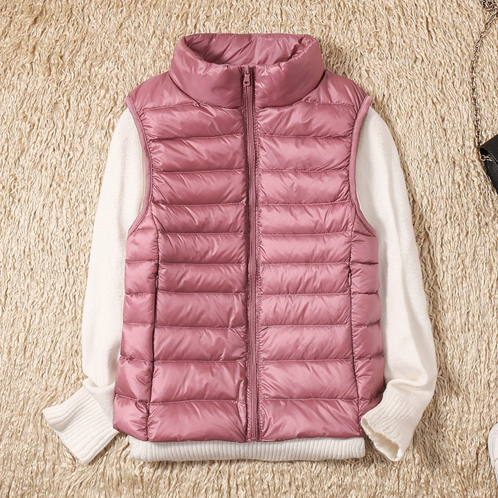 W&W Mode | Damen Leichte Steppjacke Ärmellose Weste