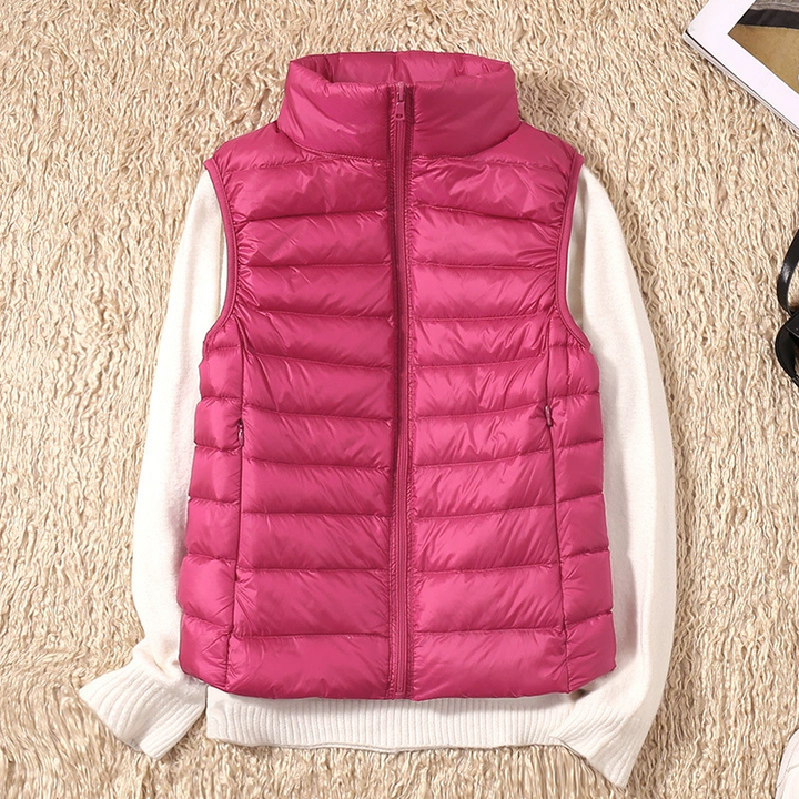 W&W Mode | Damen Leichte Steppjacke Ärmellose Weste