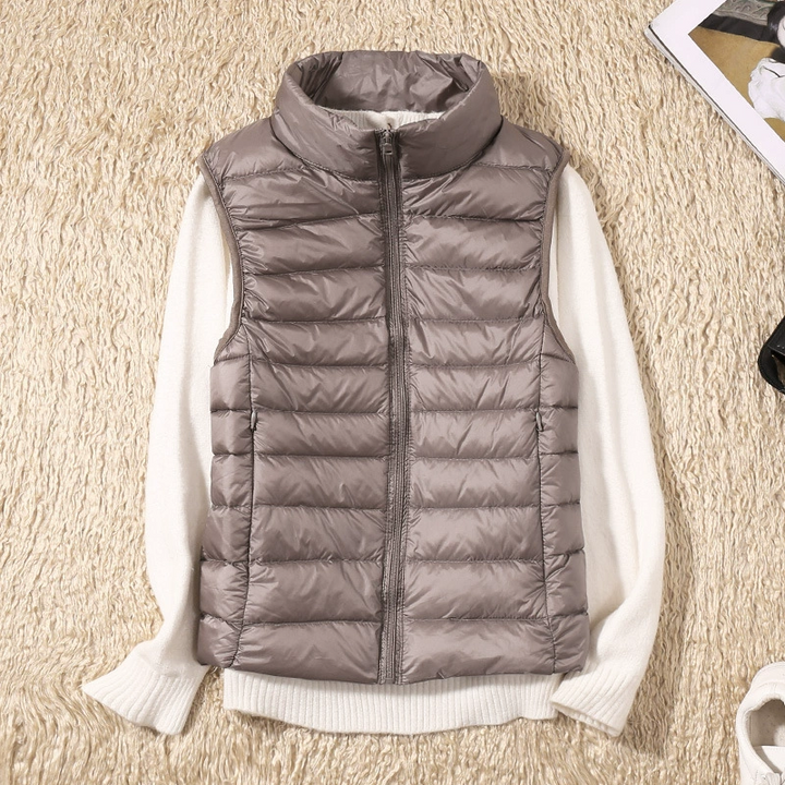 W&W Mode | Damen Leichte Steppjacke Ärmellose Weste