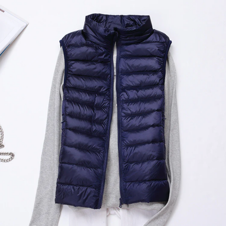 W&W Mode | Damen Leichte Steppjacke Ärmellose Weste