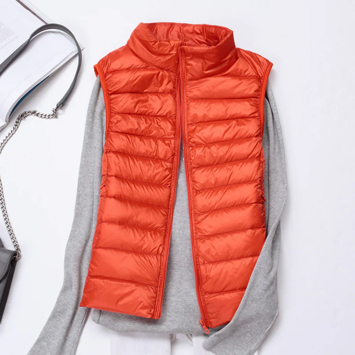 W&W Mode | Damen Leichte Steppjacke Ärmellose Weste