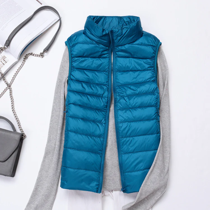 W&W Mode | Damen Leichte Steppjacke Ärmellose Weste
