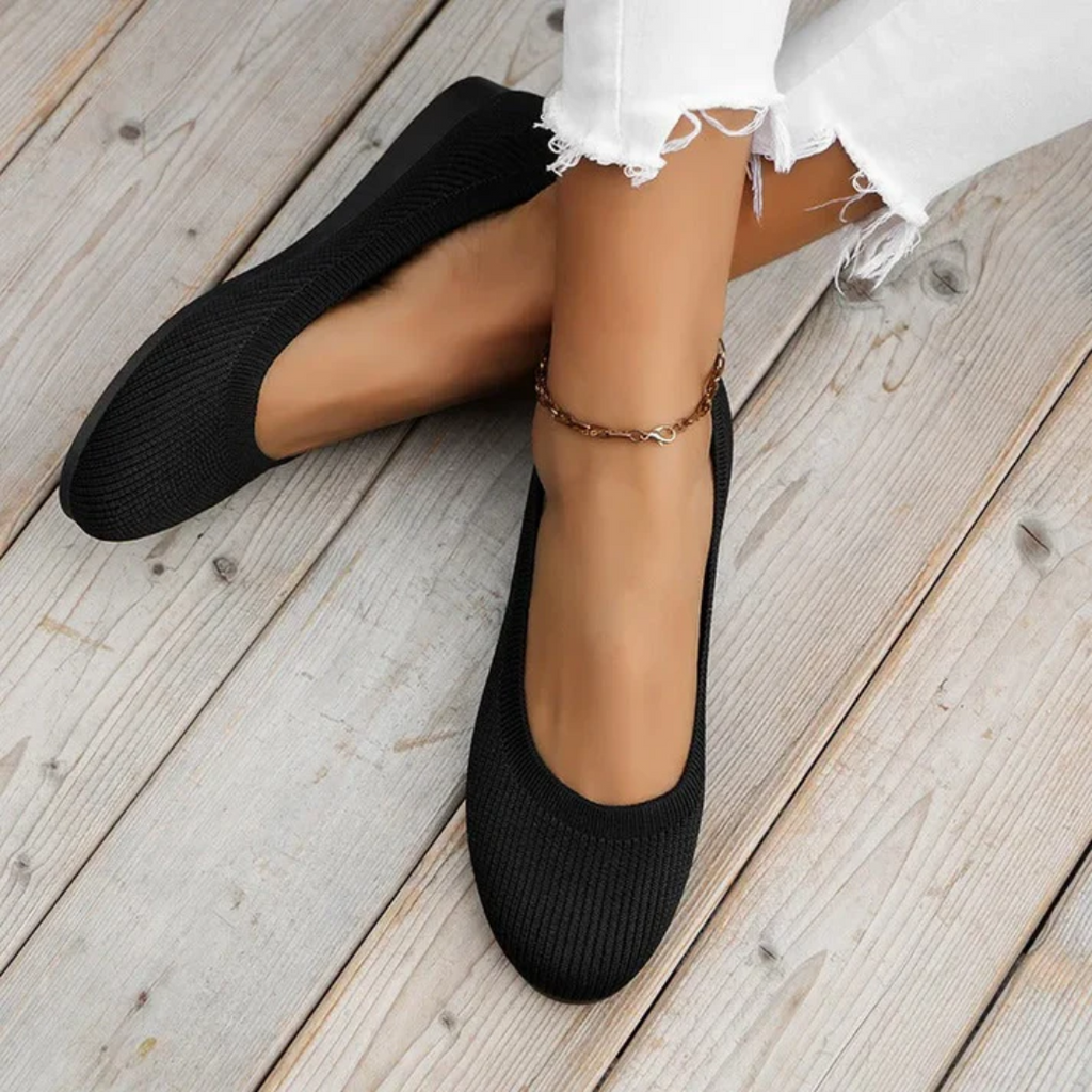 WW | Damen Schwarze Loafers Slip in Schuhe