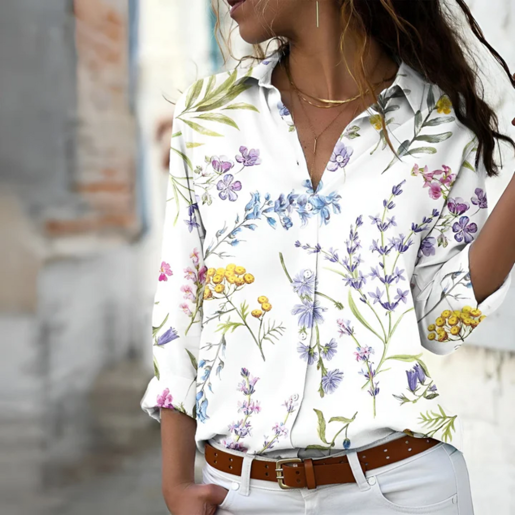 WW | Damen Langarm Bluse Modern
