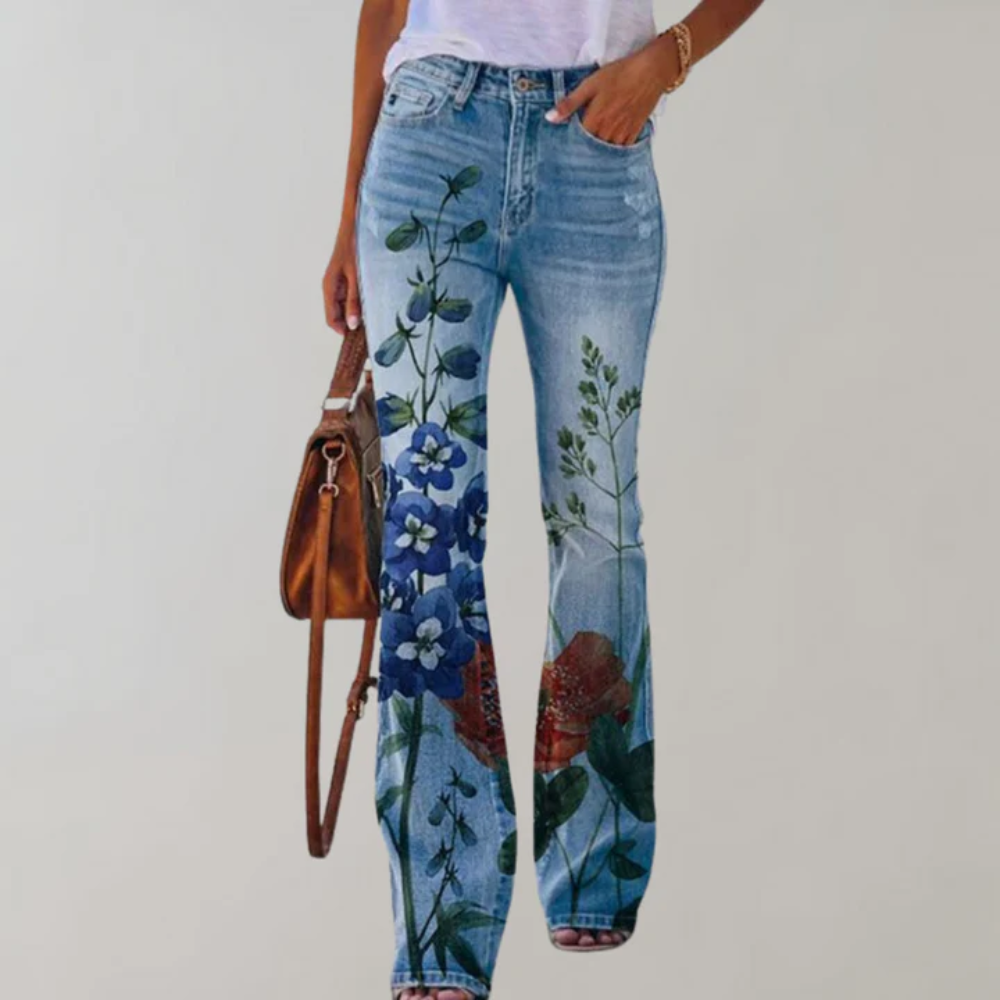 WW | Damen Moderne Weite Jeans Flared