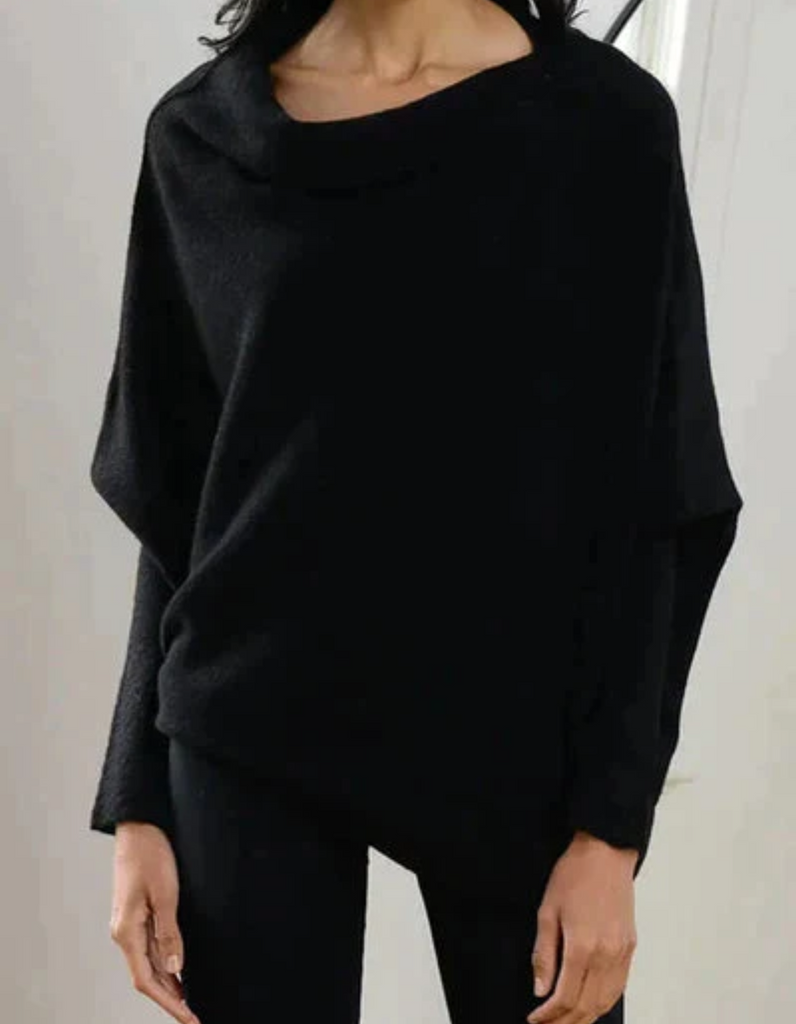 WW | Damen Schwarz Pullover Übergröße