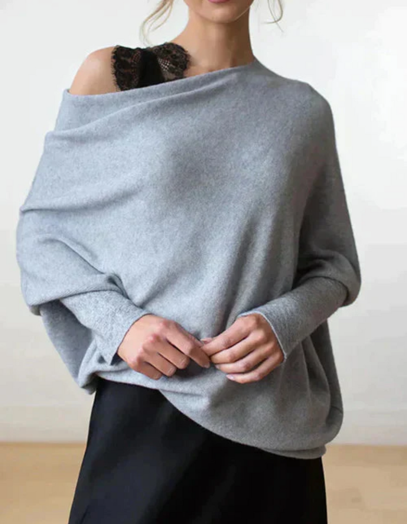 WW | Damen Schwarz Pullover Übergröße
