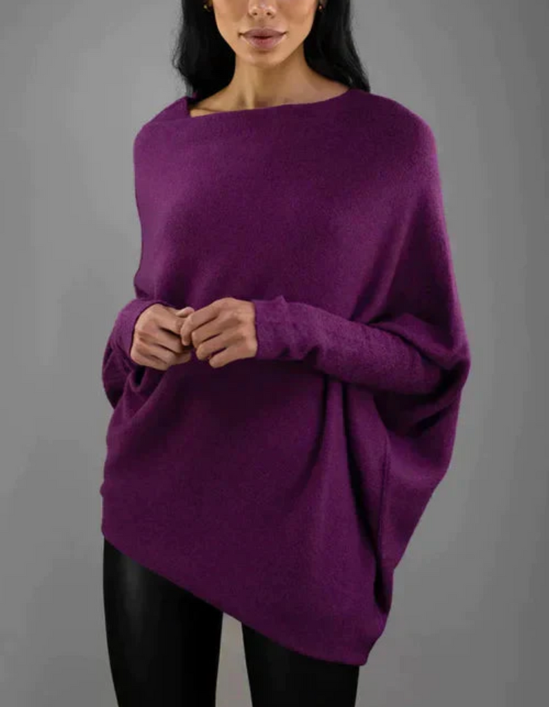 WW | Damen Schwarz Pullover Übergröße