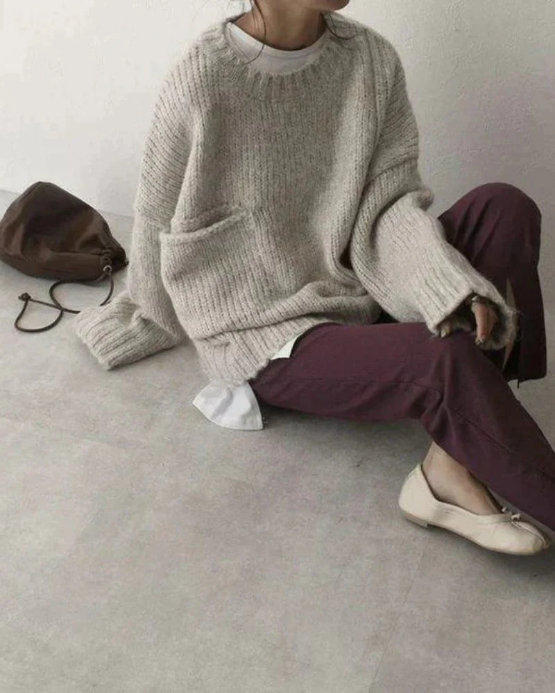 WW | Damen Strickpullover Oversize
