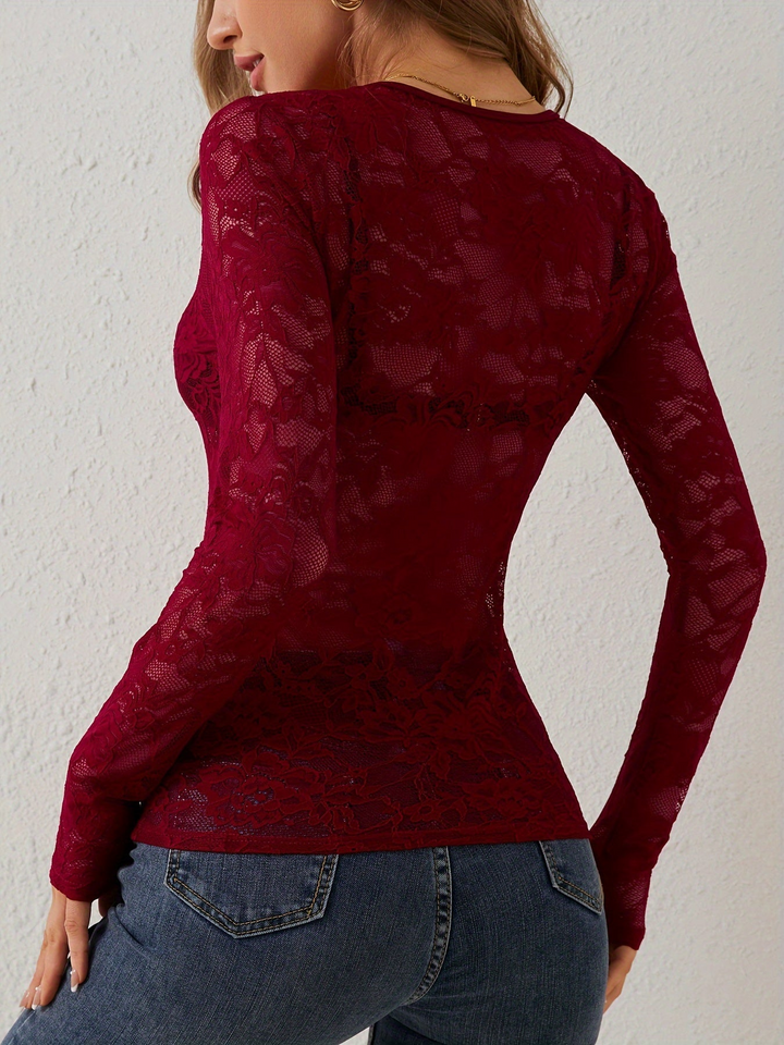 W&W Mode | Damen Langarm Oberteil Elegante
