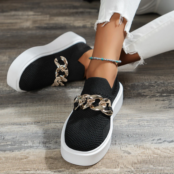 W&W Mode | Damen Schwarz Loafer Mokassins Elegant