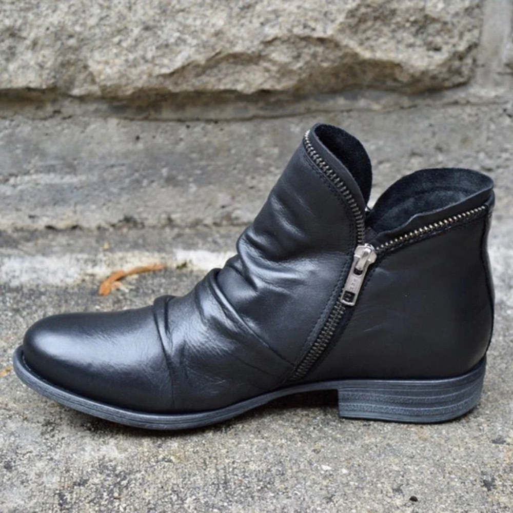WW | Damen Schwarz Stiefeletten Wasserdicht