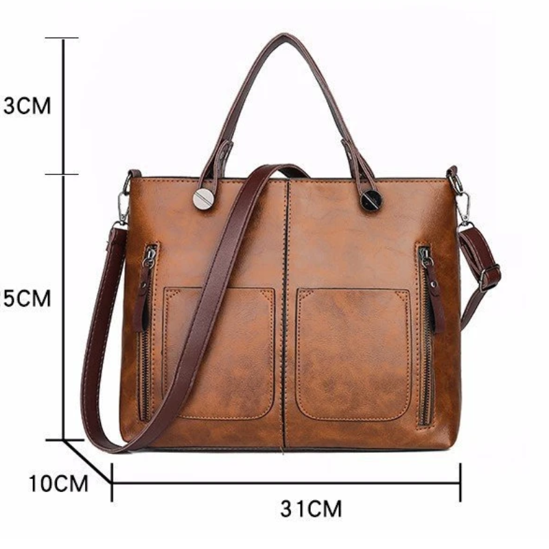 W&W Mode | Damen Shopper Handtasche Schwarz
