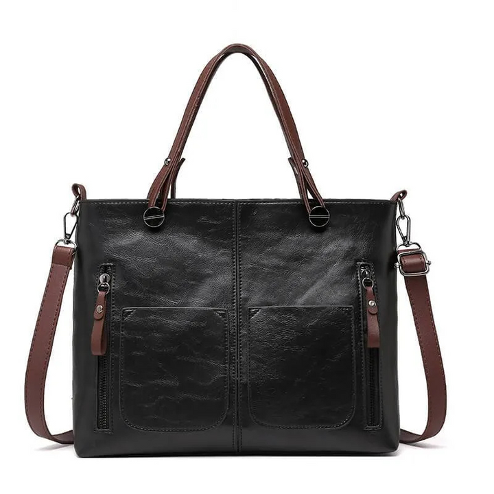 W&W Mode | Damen Shopper Handtasche Schwarz