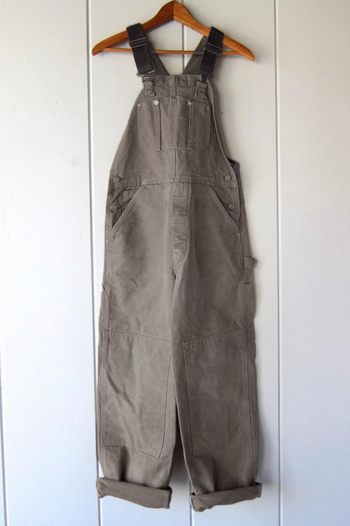 W&W Mode | Locker Geschnittener Overall mit Hoher Taille und Geraden Hosenbeinen