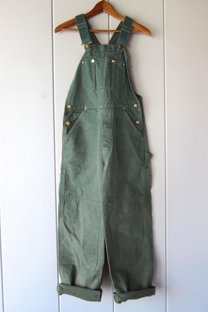 W&W Mode | Locker Geschnittener Overall mit Hoher Taille und Geraden Hosenbeinen